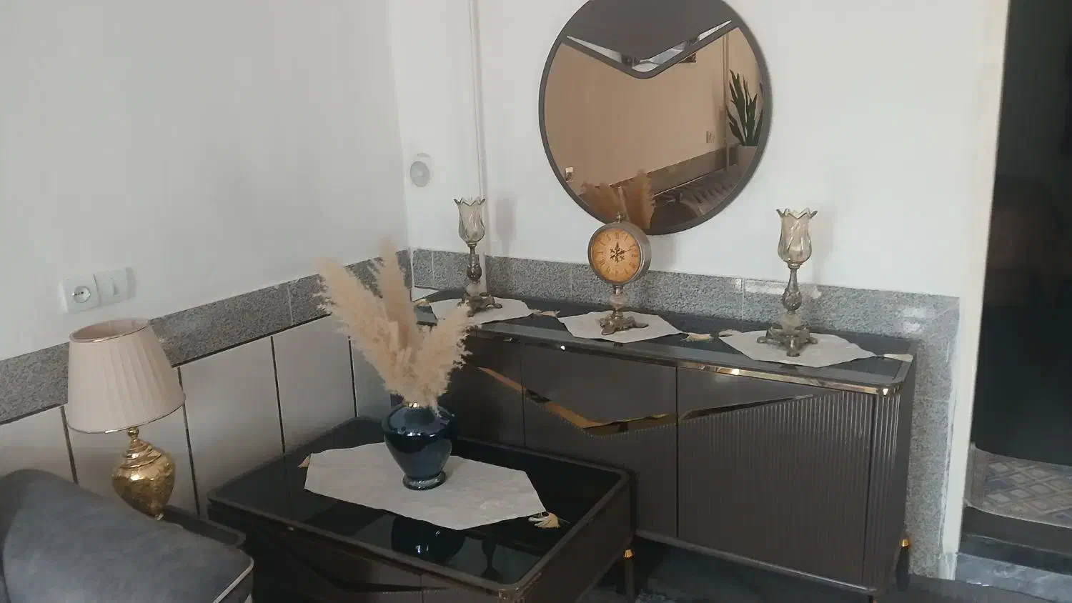 ست زیرتلوزیون،آینه کنسول ،عسلی|مبلمان خانگی و میز عسلی|نهاوند, |دیوار