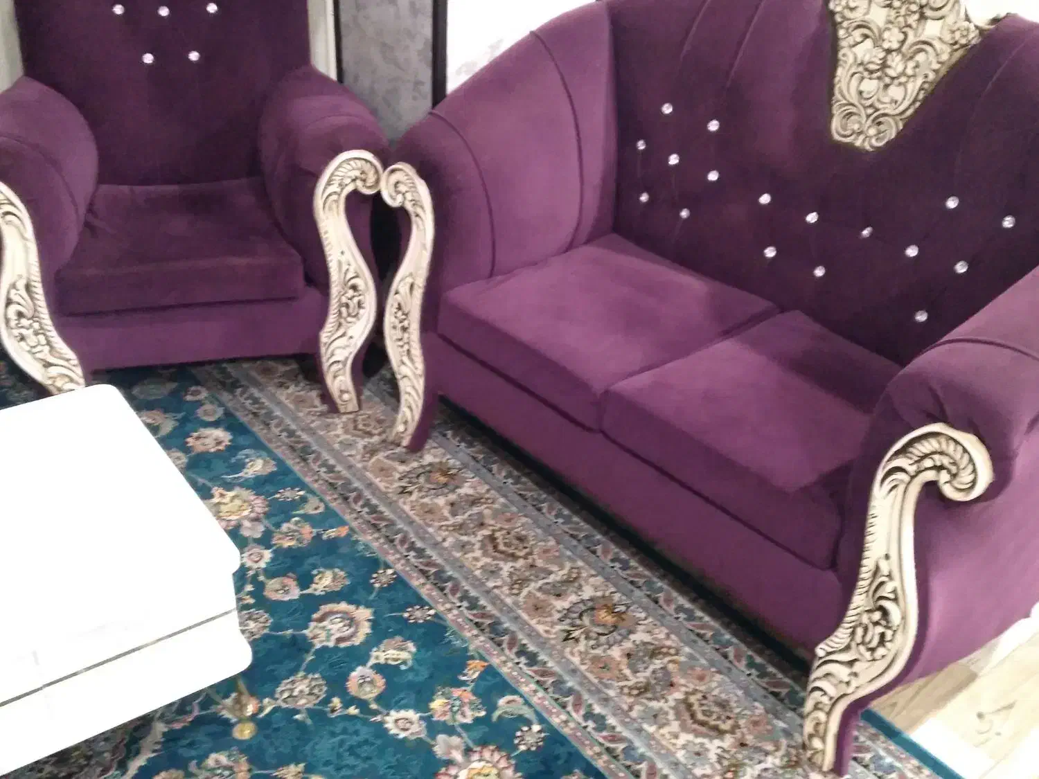 مبلمان ۷ نفره|مبلمان خانگی و میز عسلی|بم, |دیوار