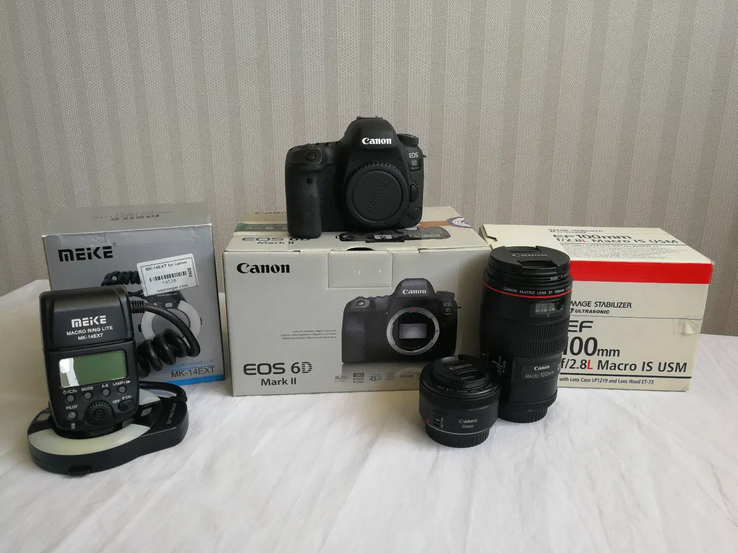 دوربین عکاسی و لنز و کلیه تجهیزات( خواندن توضیحات)|دوربین عکاسی و فیلمبرداری|کرج, شهرک بنفشه|دیوار