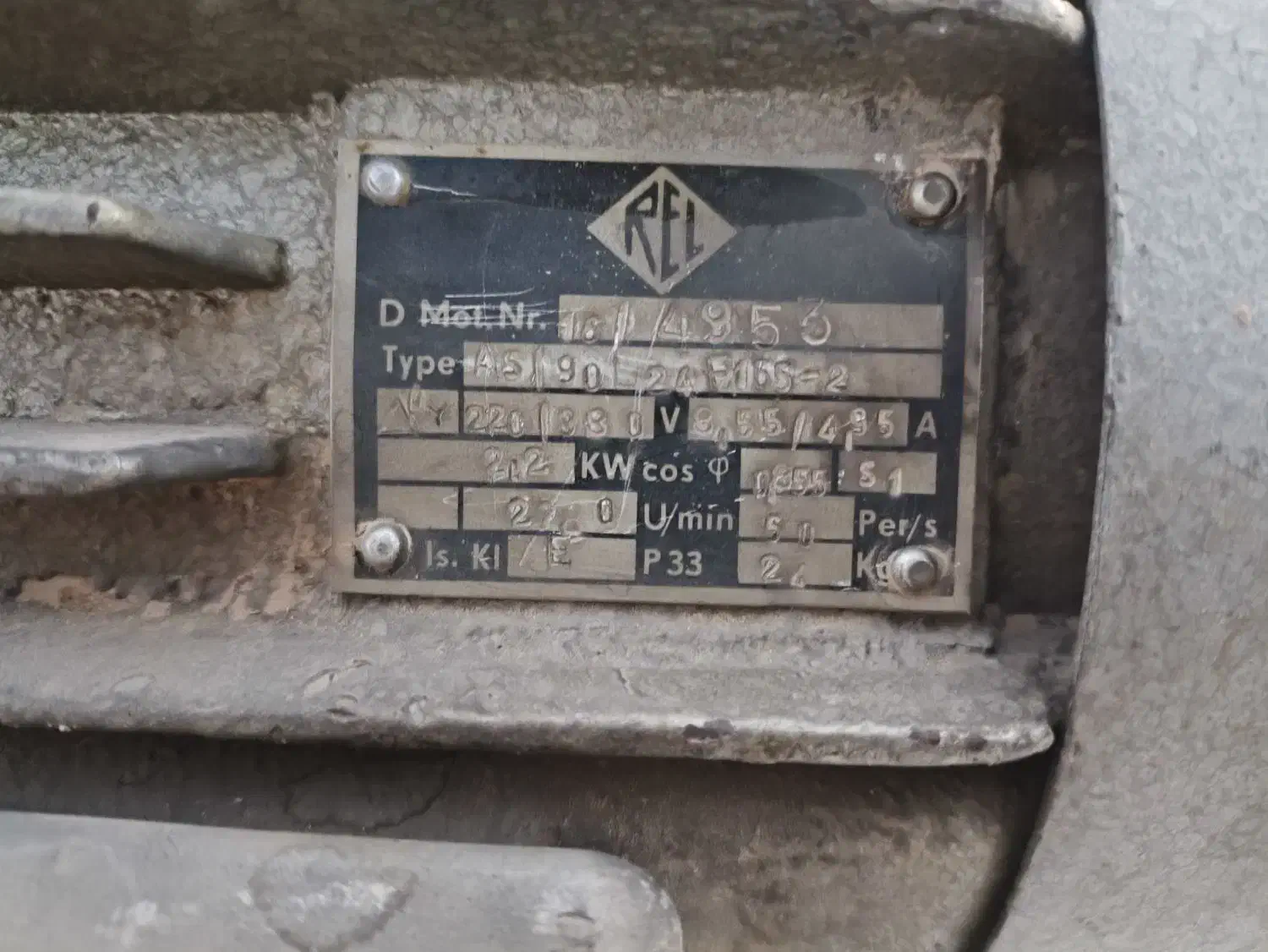 دینام (الکتروموتور) ۳ فاز ۳ اسب|ماشینآلات صنعتی|قرچک, مهدیه|دیوار