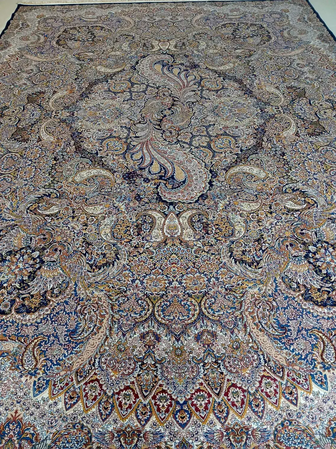 فرش 12متری 700شانه تراکم 2550 ضخیم پرتراکم حدنو|فرش|هشتگرد, هشتگرد قدیم|دیوار