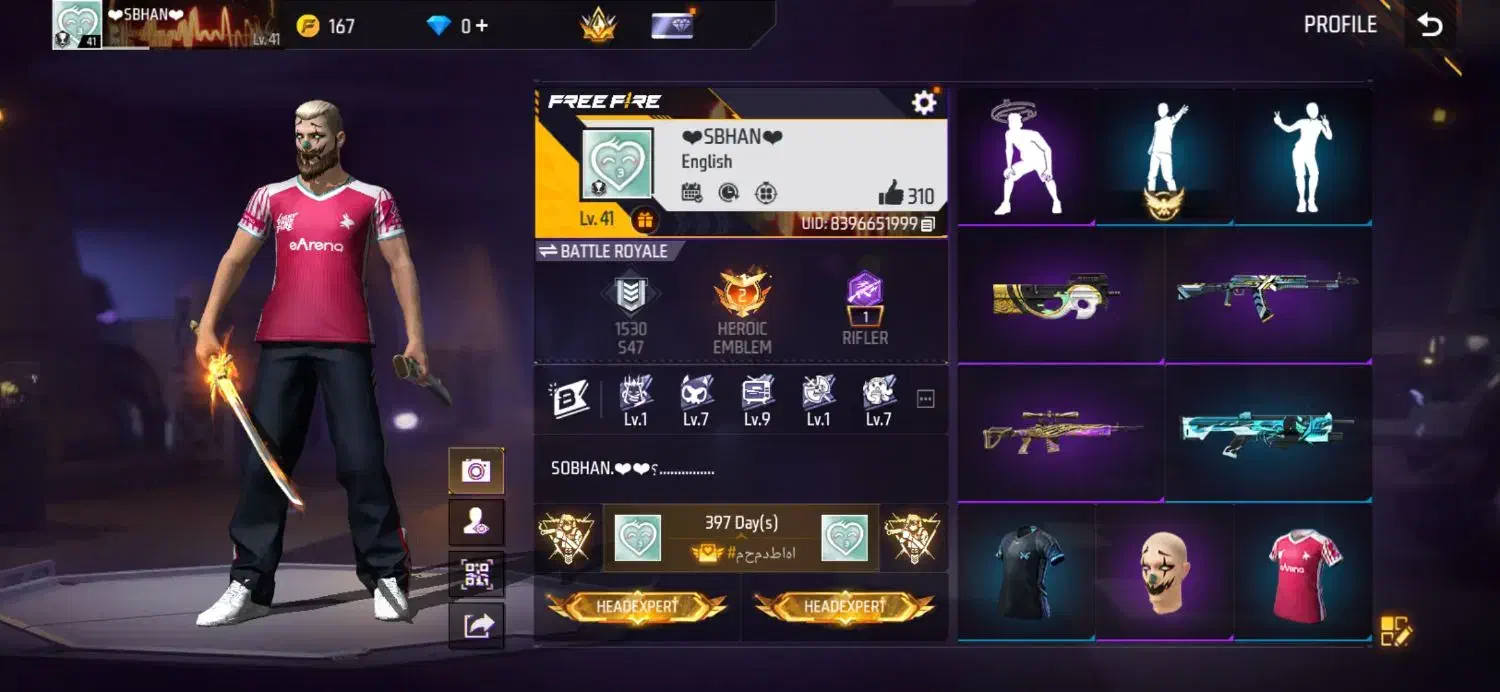 طاق با ۱۱۰ جم فری فایر|کنسول، بازی ویدئویی و آنلاین|بندرعباس, |دیوار