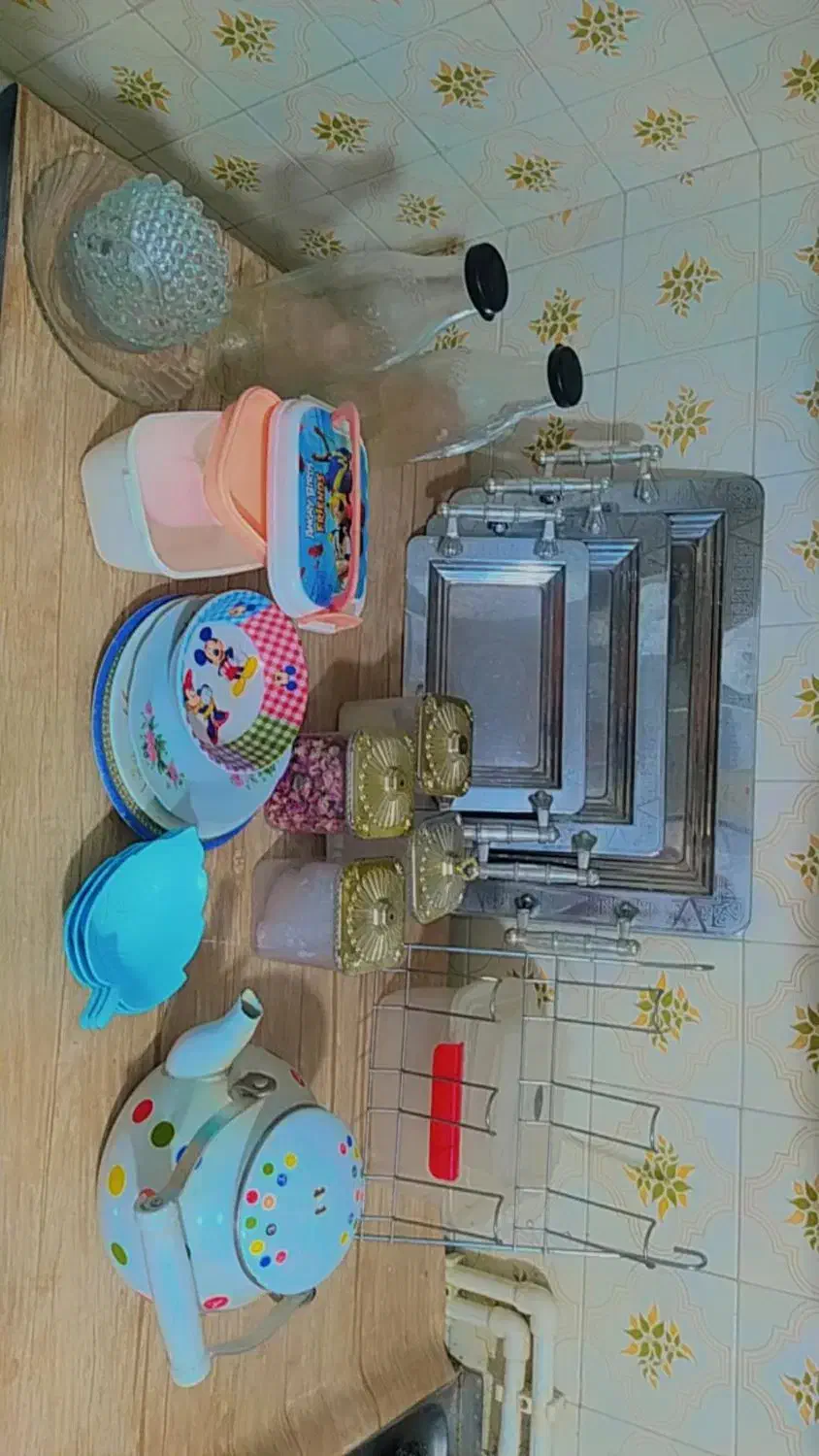 سینی|ظروف سرو و پذیرایی|ساوه, |دیوار