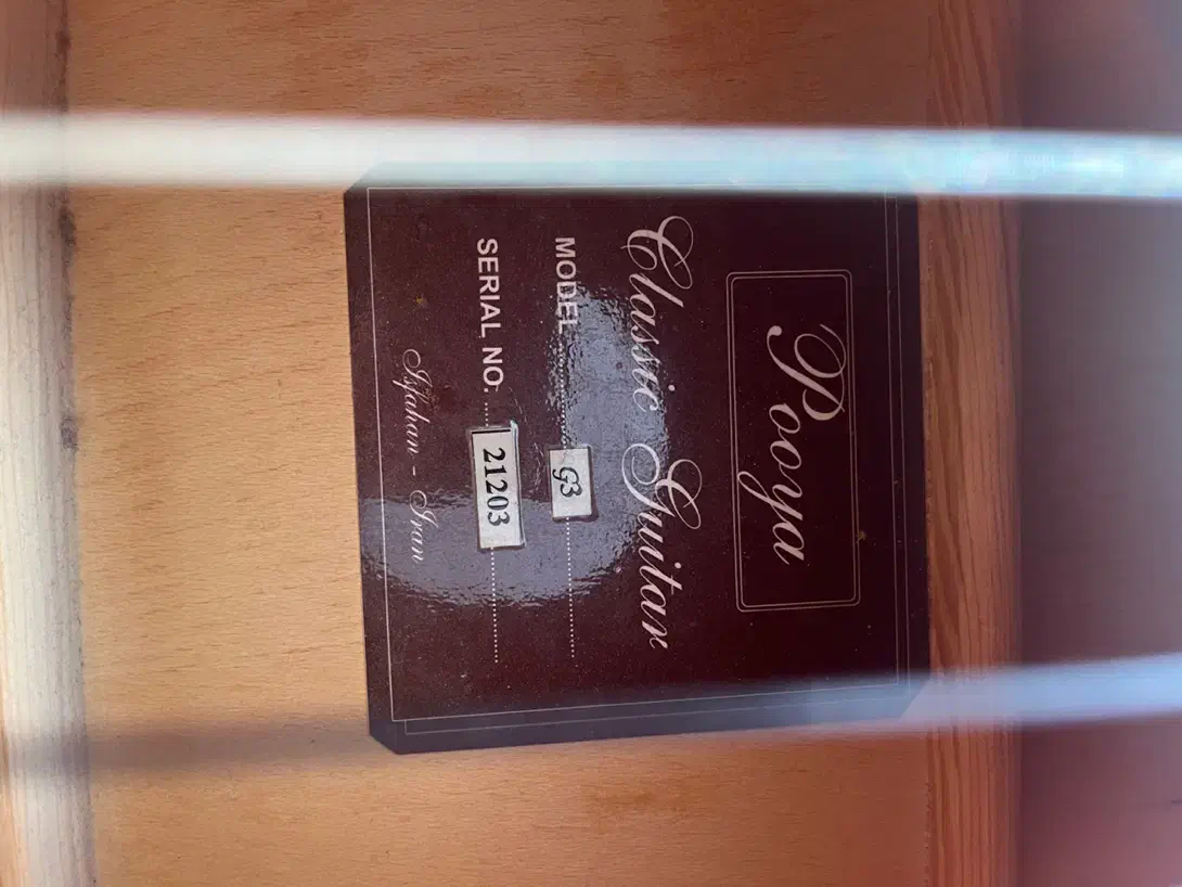 گیتار کلاسیک پویا مدلg3|گیتار، بیس، امپلیفایر|مبارکه, |دیوار