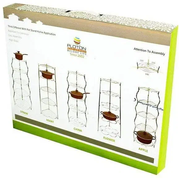 استند و پایه قابلمه استیل ضد زنگ مارک پلوتون|آب‌چکان و نظم‌دهنده ظروف|نیشابور, هفده شهریور|دیوار