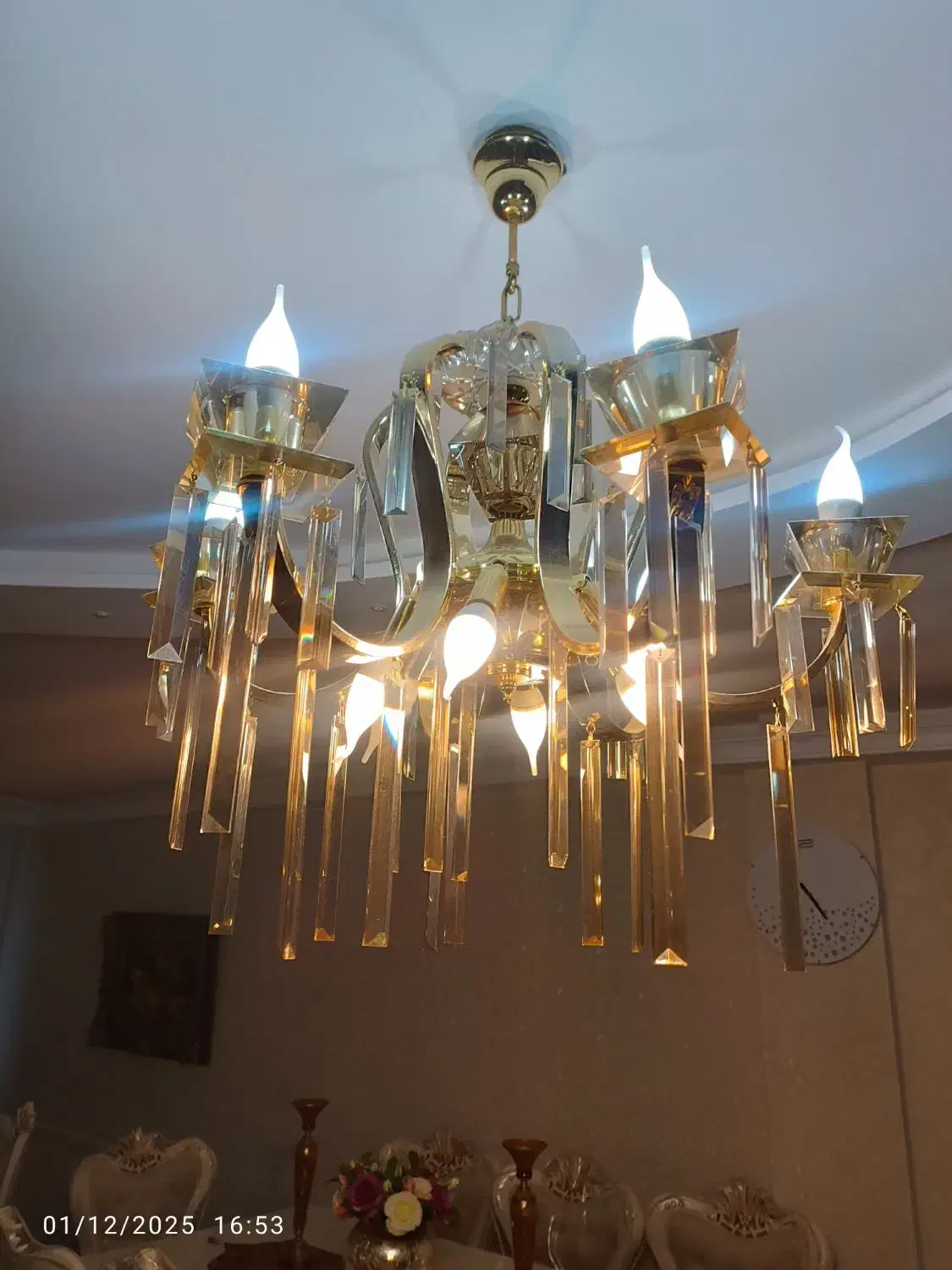 لوستر|لوستر و چراغ آویز|همدان, |دیوار