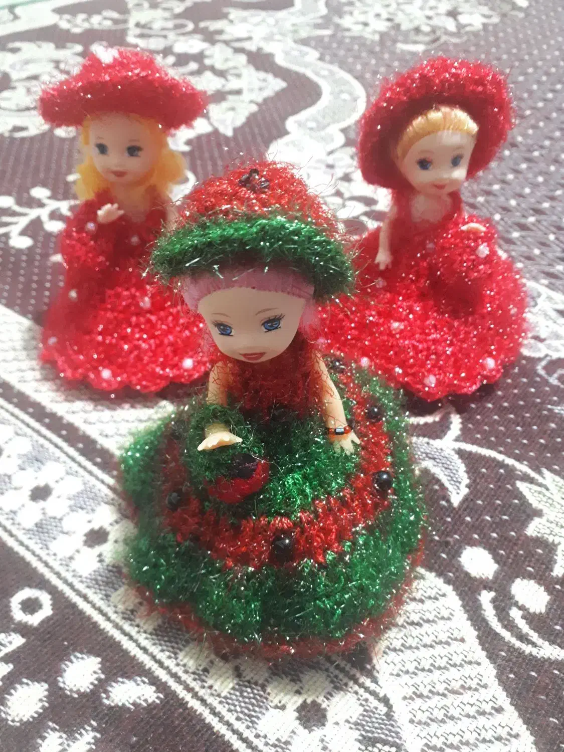 عروسکهای خوشگل یلدایی|صنایع دستی و سایر لوازم تزئینی|نمین, |دیوار