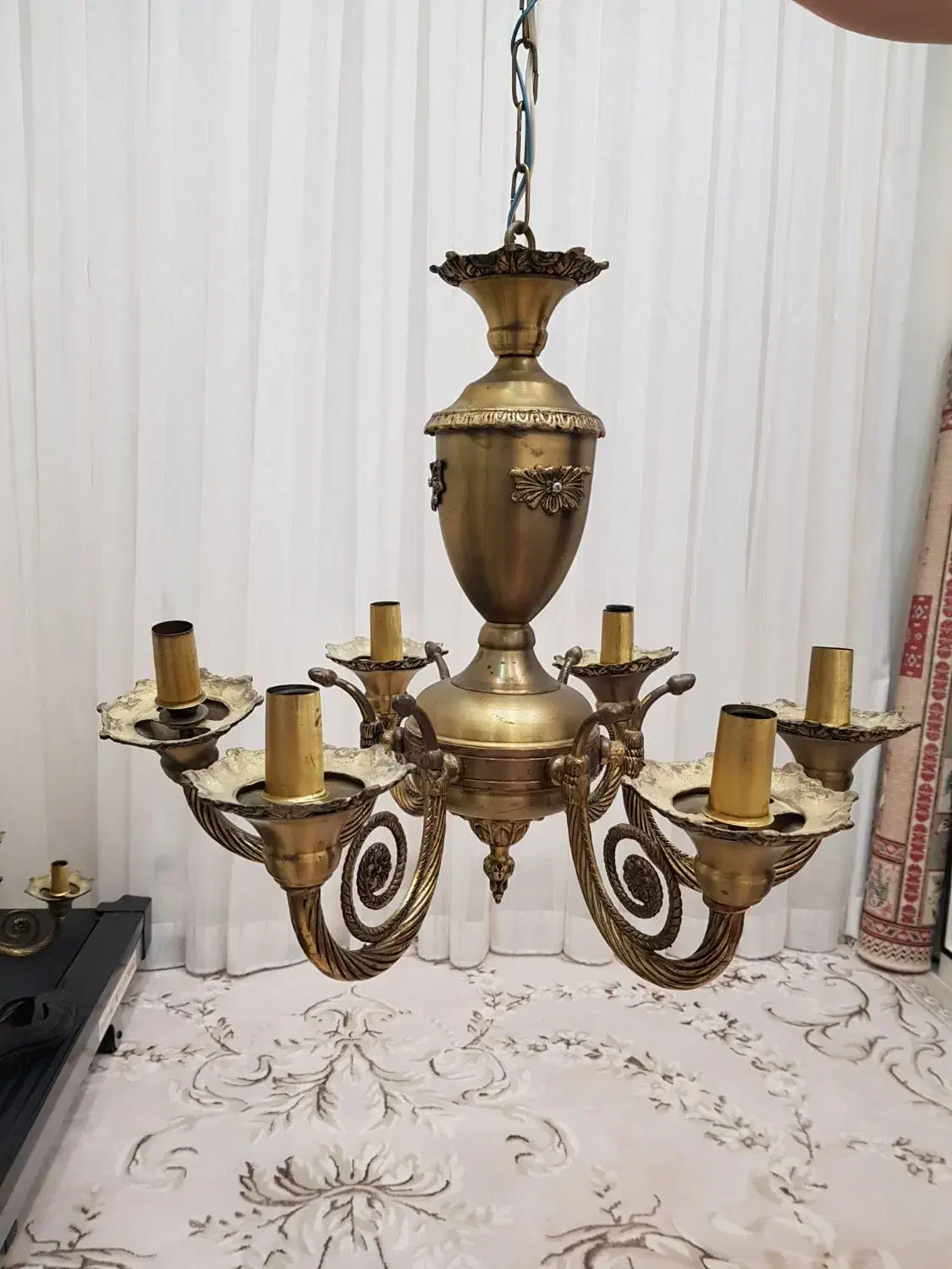 ۲ عدد لوستر برونز|لوستر و چراغ آویز|کرمانشاه, |دیوار