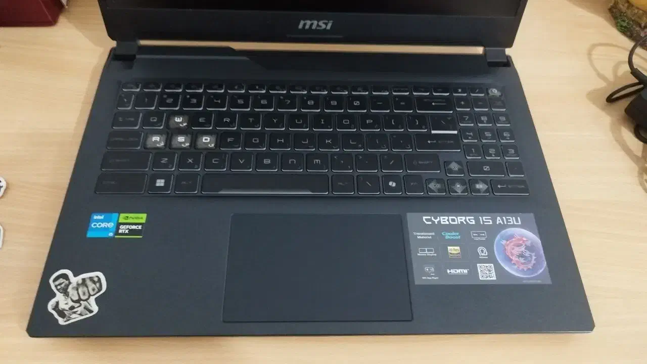 لپ تاپ گیمینگ msi cyborg15 A13u|رایانه همراه|مشهد, امام خمینی|دیوار