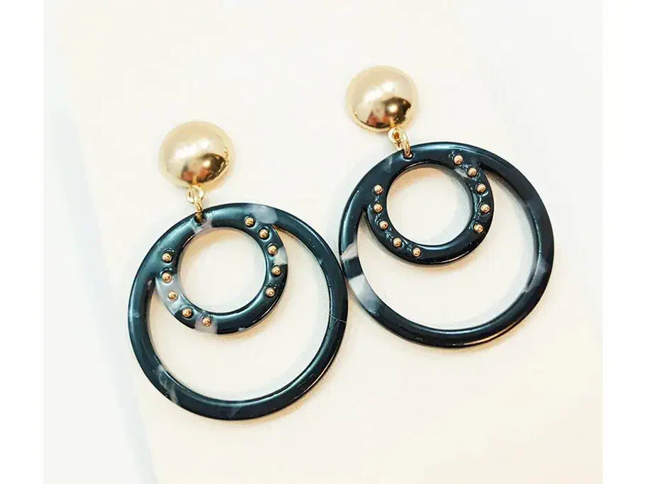 گوشواره آویز بلند چند رنگ دایره ای|بدلیجات|خرم‌آباد, |دیوار