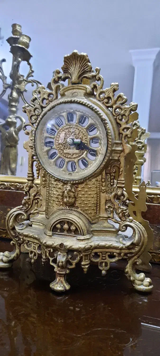 آینه و شمعدان و ساعت(ست کامل)|بوفه، ویترین، کنسول|کاشان, فاز ۱ ناجی آباد|دیوار