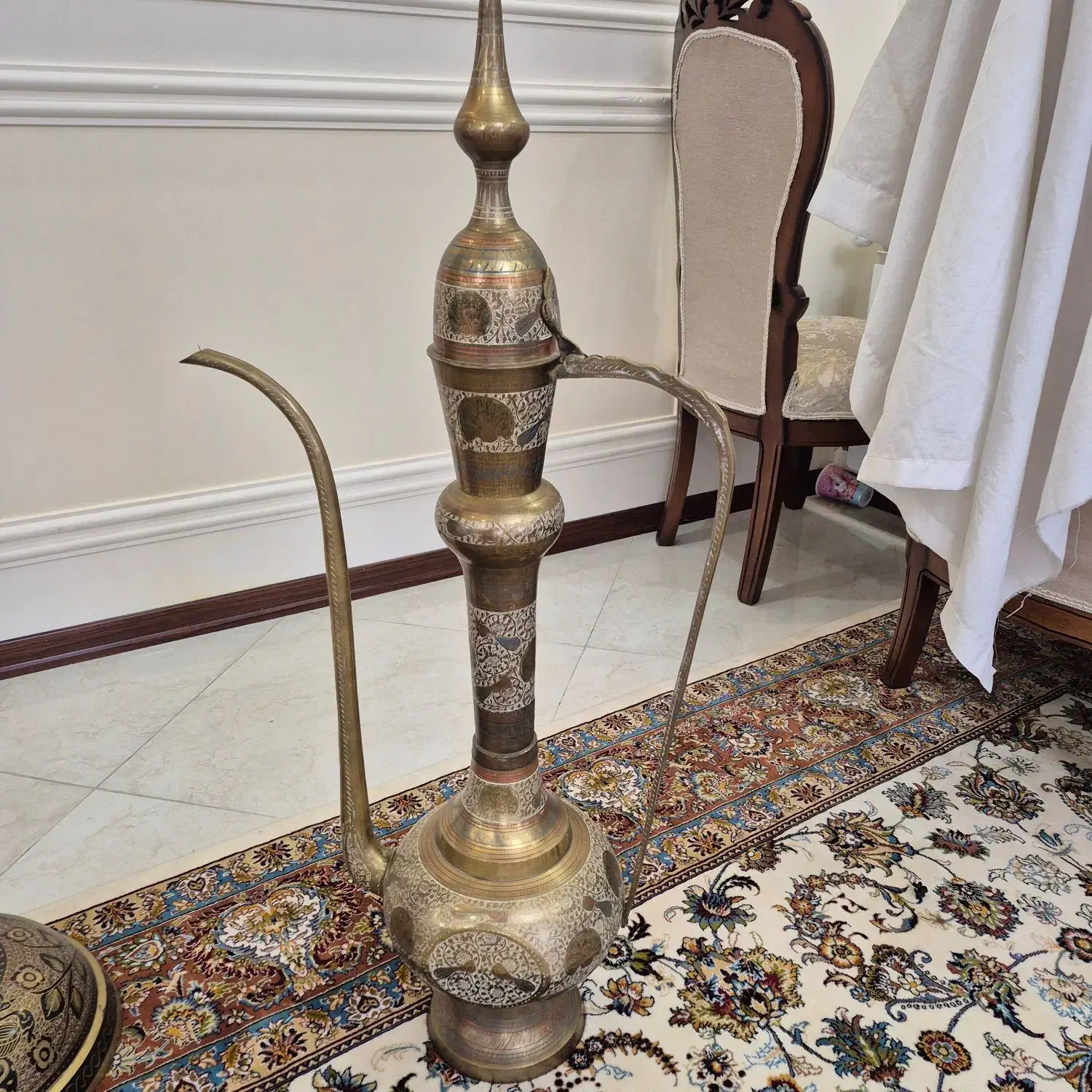 گلدان برنجی..سماور..|کلکسیون اشیاء عتیقه|اسلامشهر, باغ فیض|دیوار