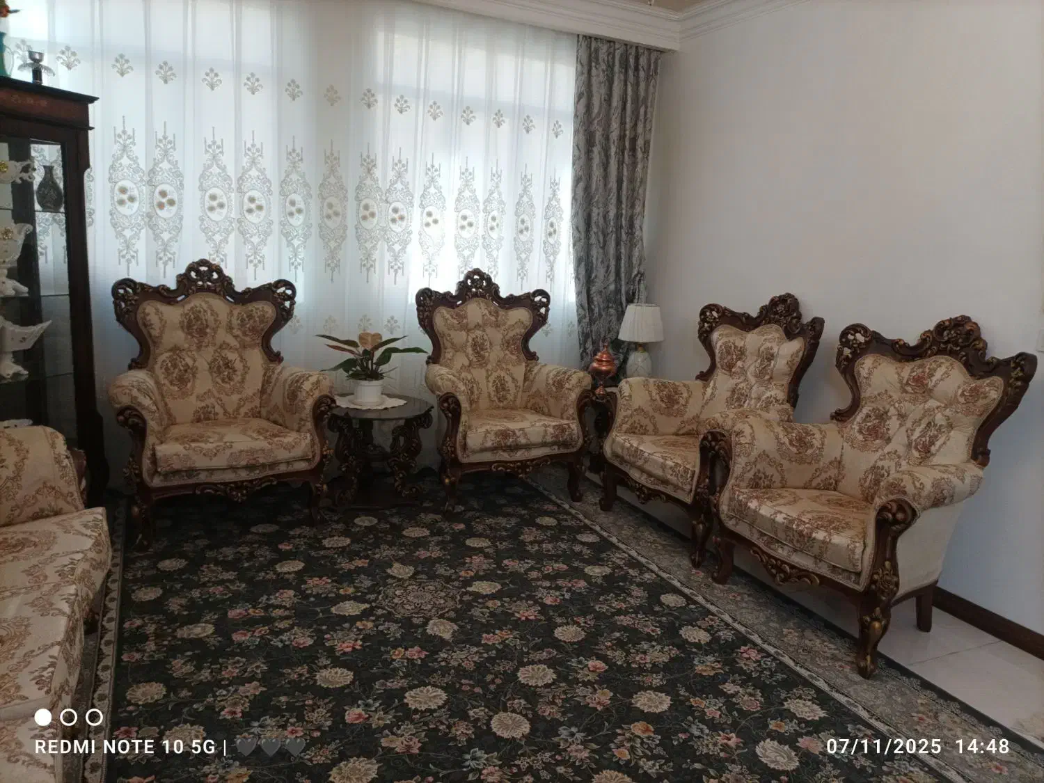 مبل 9نفره سلطنتی کاملا سالم|مبلمان خانگی و میز عسلی|پاکدشت, پاکدشت (مامازند)|دیوار