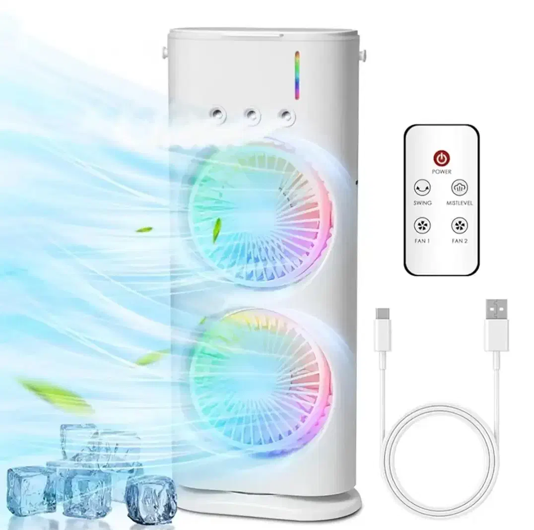 پنکه مه پاش رو میزی دو فن|پنکه و تصفیه‌کنندهٔ هوا|تبریز, |دیوار