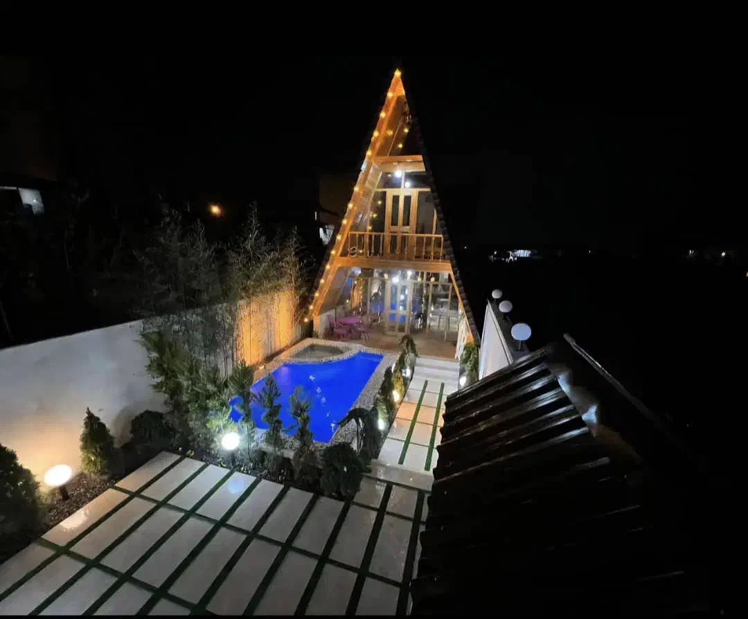 اجاره کلبه سویسی استخر روباز چهارفصل|اجارهٔ کوتاه‌مدت ویلا و باغ|نور, |دیوار