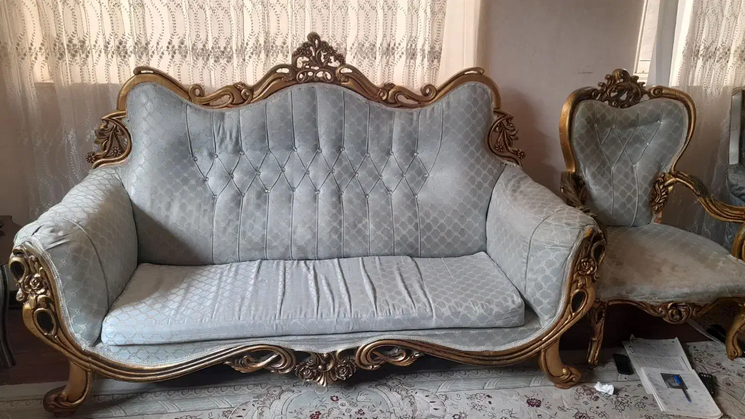 مبل ۴ نفره|مبلمان خانگی و میز عسلی|رشت, گلباغ نماز|دیوار