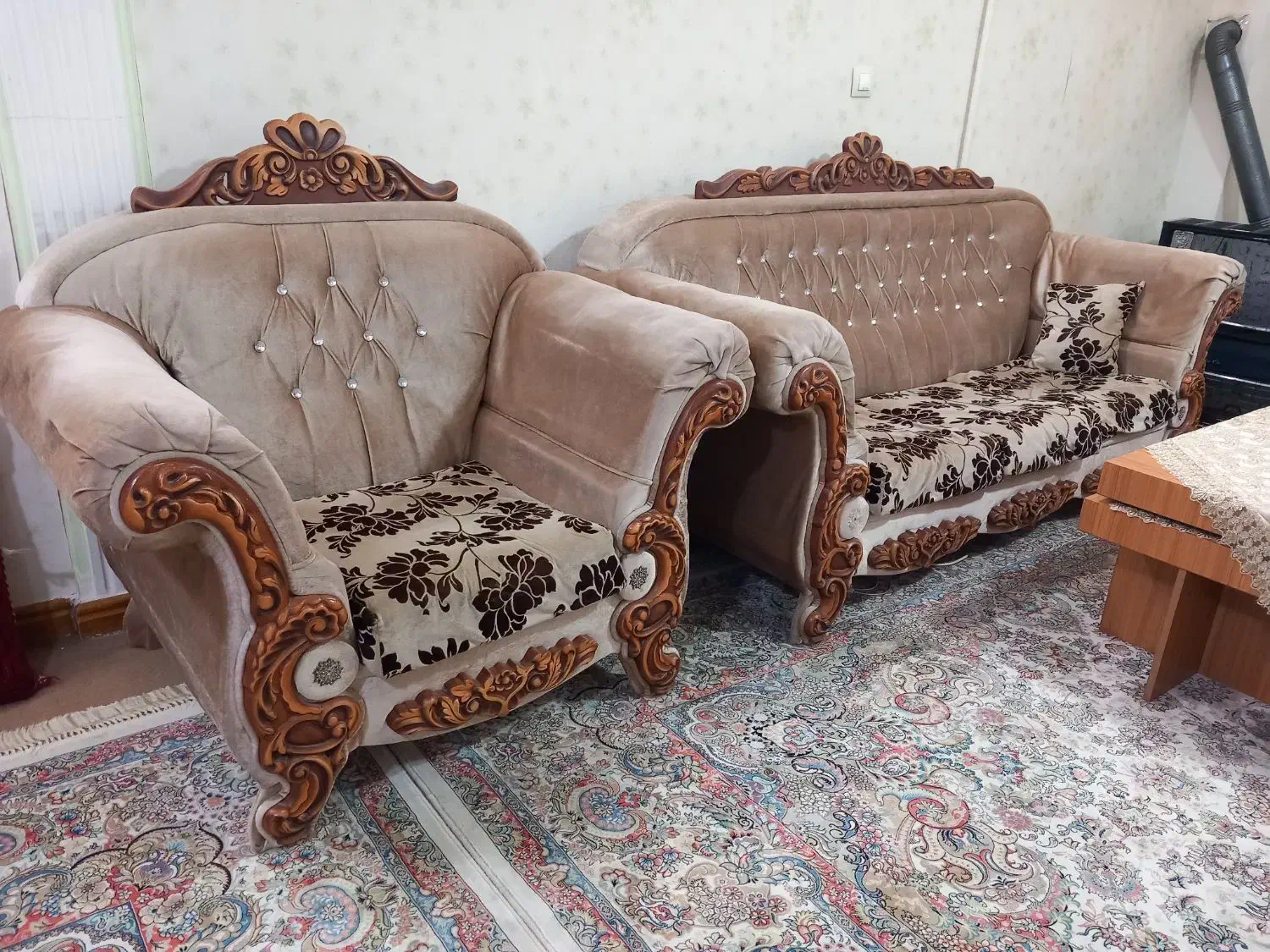 مبلمان نیمه استیل|مبلمان خانگی و میز عسلی|مشهد, سرافرازان|دیوار