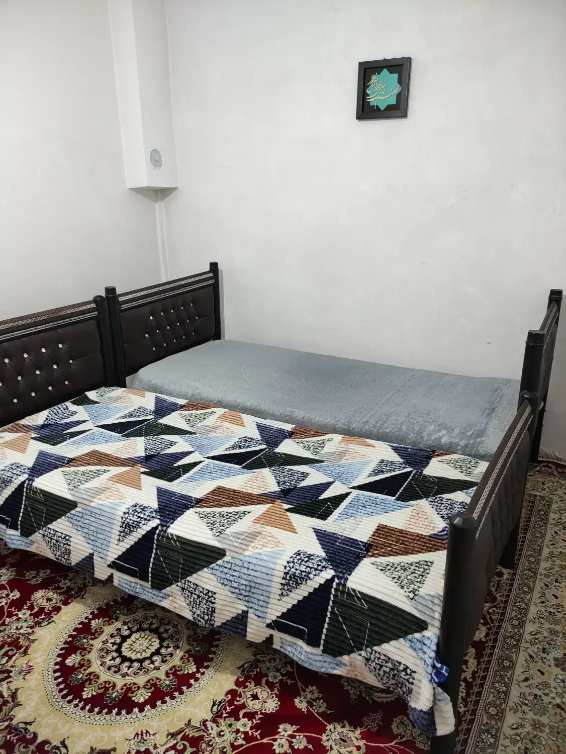 تخت ( دو طبقه شو و تک ) فلزی|تخت و سرویس خواب|خرمدره, |دیوار