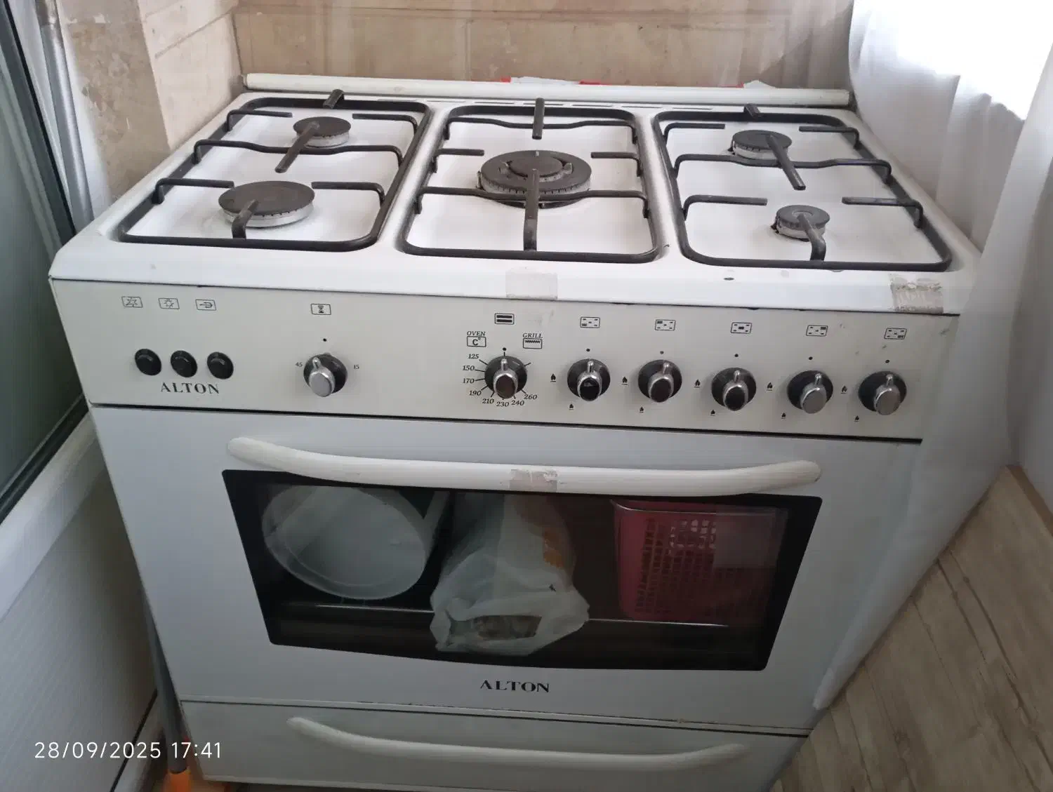 اجاق گاز فردار ۵شعله آلتون|اجاق گاز و لوازم برقی پخت‌وپز|تهران, شادآباد|دیوار