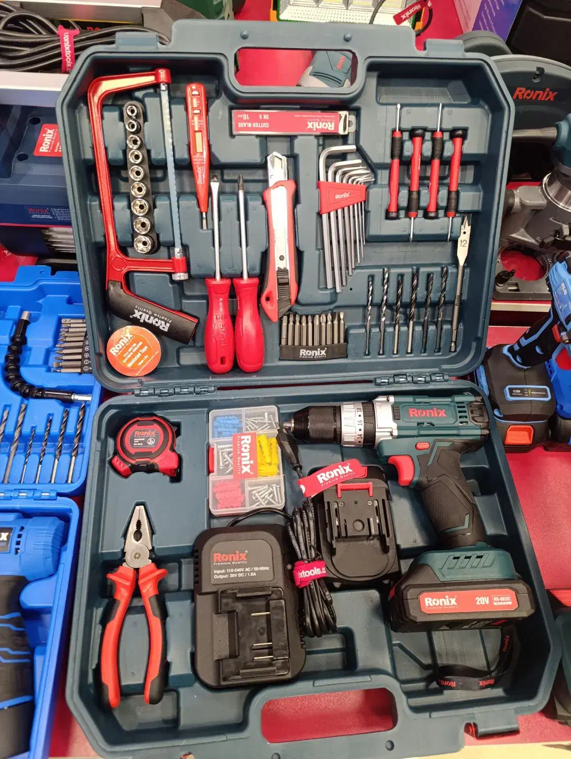 کیت دریل شارژی به همراه ابزار|ماشینآلات صنعتی|کیش, |دیوار