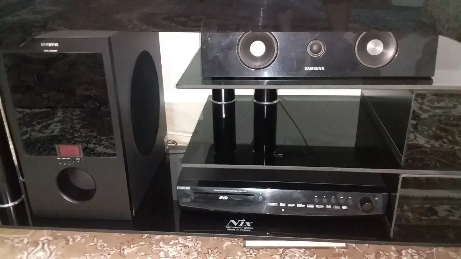 سینمای خانواده ۷ تیکه کم کار و یک عدد میز تلویزیون|سیستم صوتی خانگی|قم, زنبیل آباد|دیوار