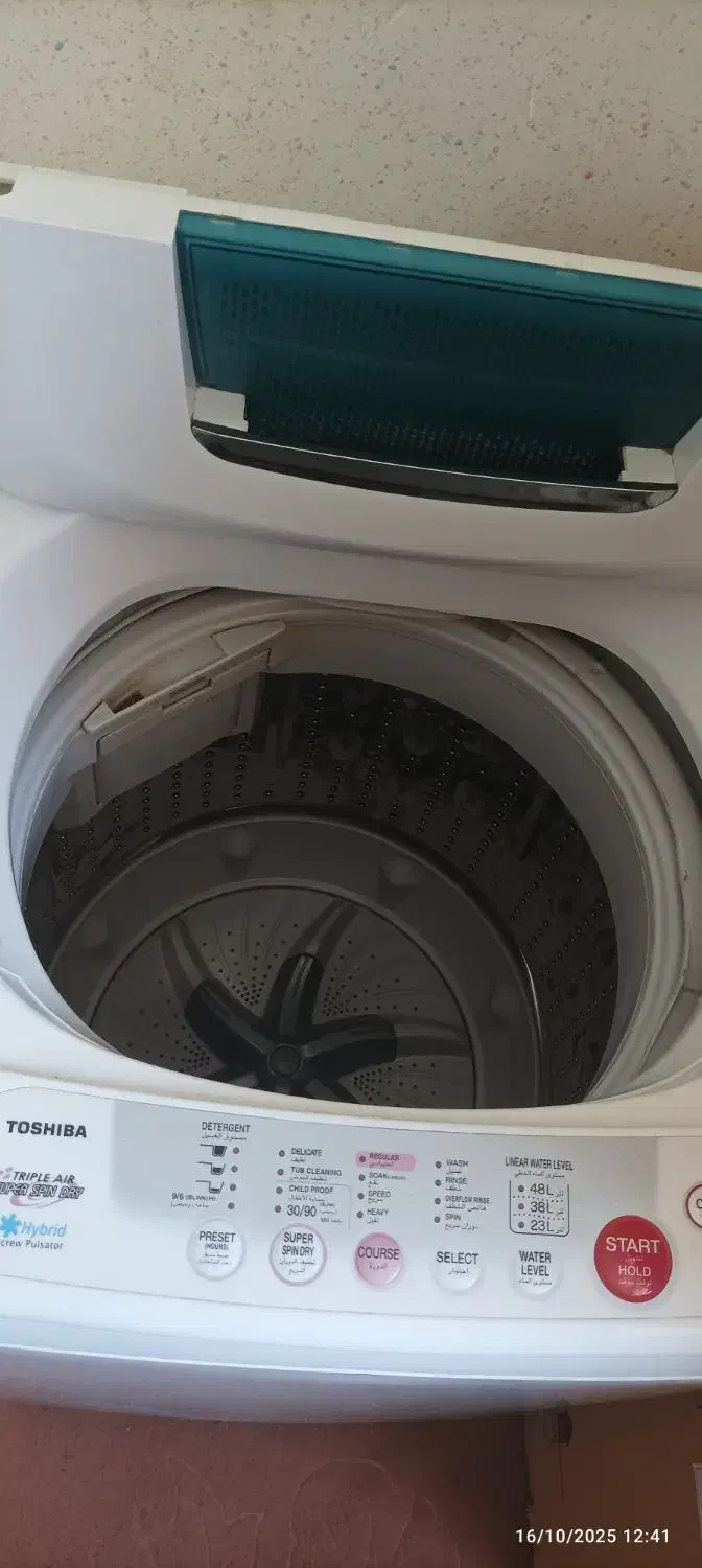 لباسشویی تمام اتوماتیک toshiba ژاپنی 6کیلویی|ماشین لباسشویی و خشک‌کن لباس|رامهرمز, |دیوار