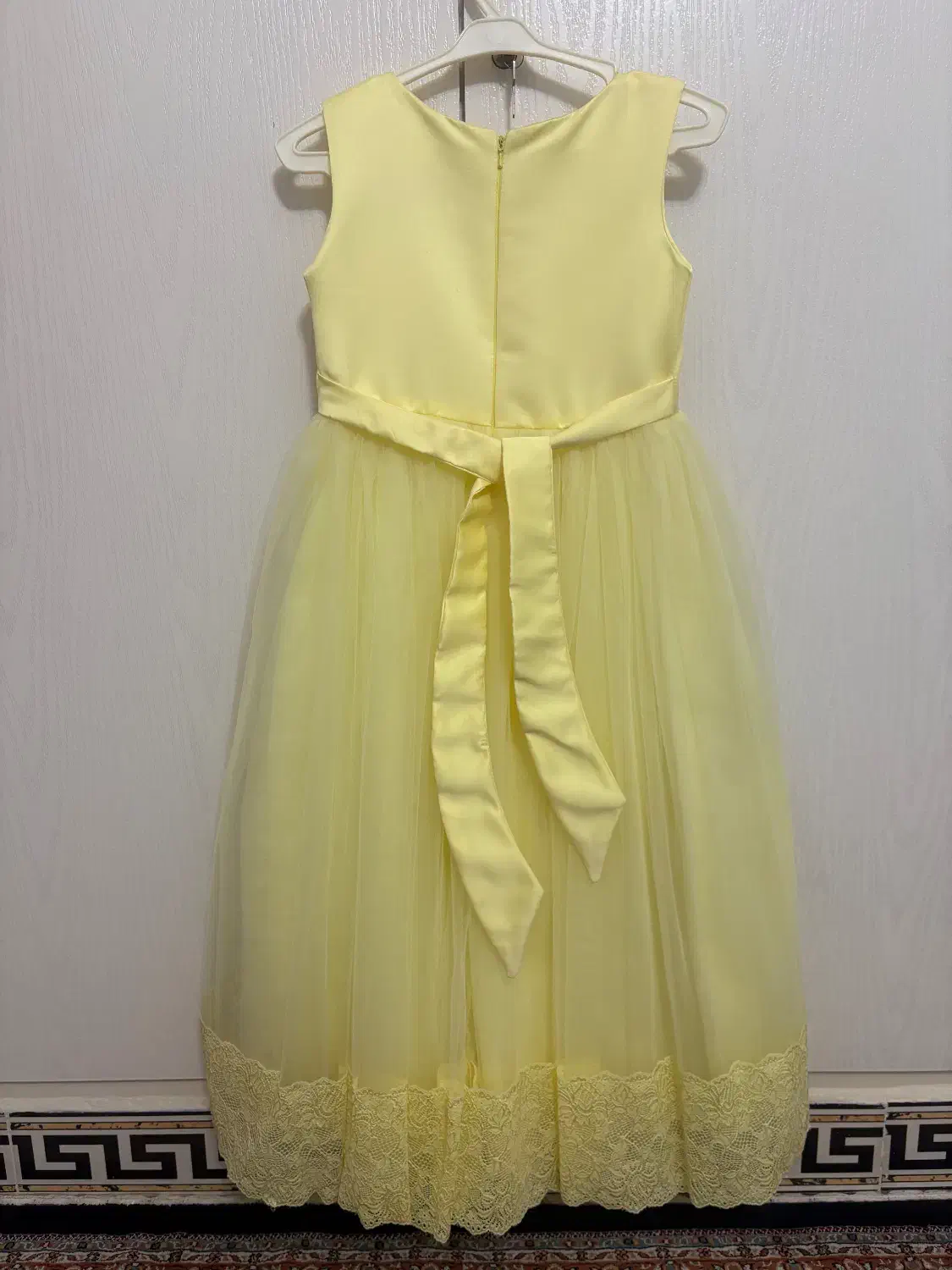 پیرهن عروس بچگانه لیمویی|لباس|اراک, |دیوار