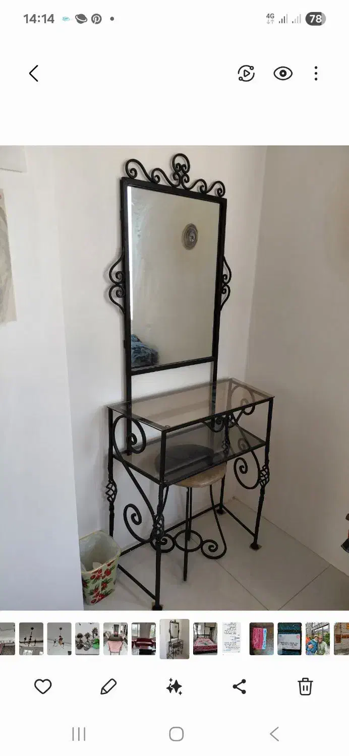 تخت خواب دو نفر و تشک خوش خواب و میز توالت|تخت و سرویس خواب|تنکابن, |دیوار