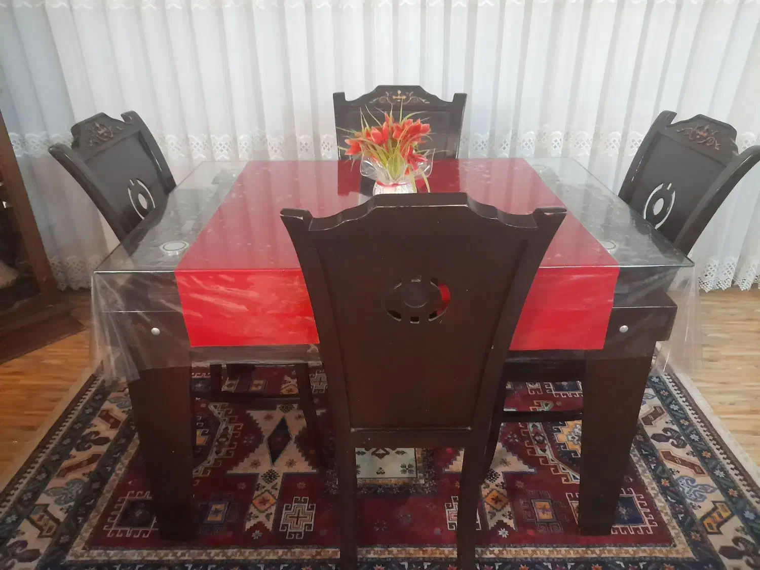 میز نهار خوری ۴ نفره|میز و صندلی غذاخوری|بجنورد, |دیوار