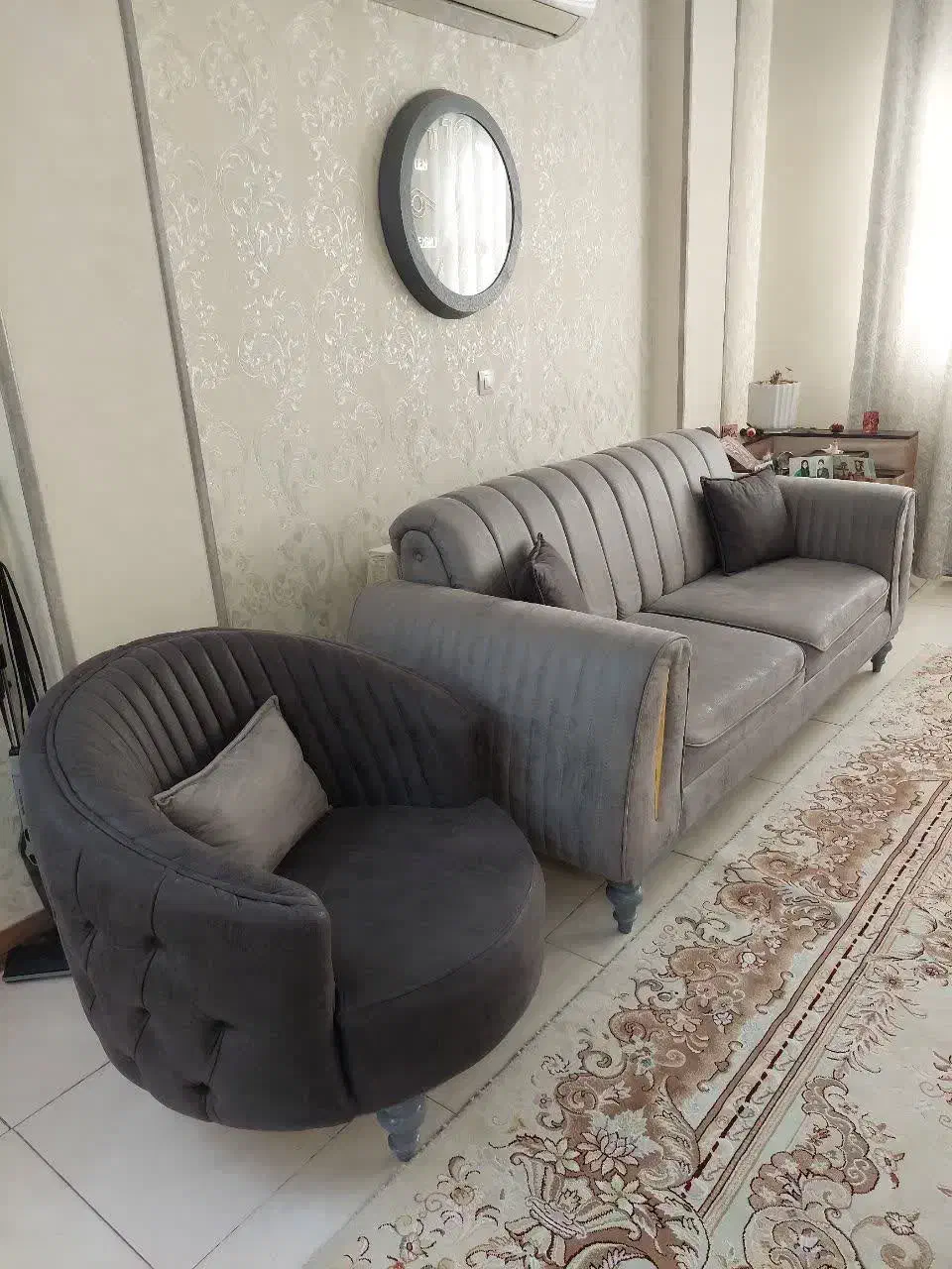 سرویس چوب کامل در حد نو|مبلمان خانگی و میز عسلی|ورامین, خیر آباد|دیوار