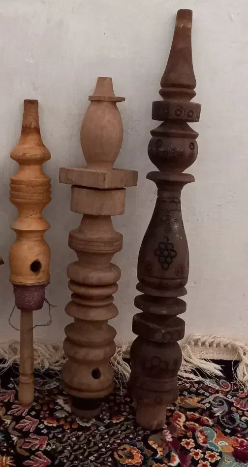۳عدد قلیان چوبی|صنایع دستی و سایر لوازم تزئینی|کرج, آق تپه|دیوار