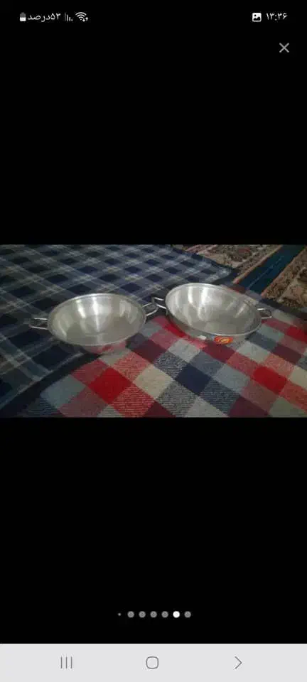 دو عددماهیتابه استیل صفر نونو|ظروف پختوپز|برازجان, |دیوار