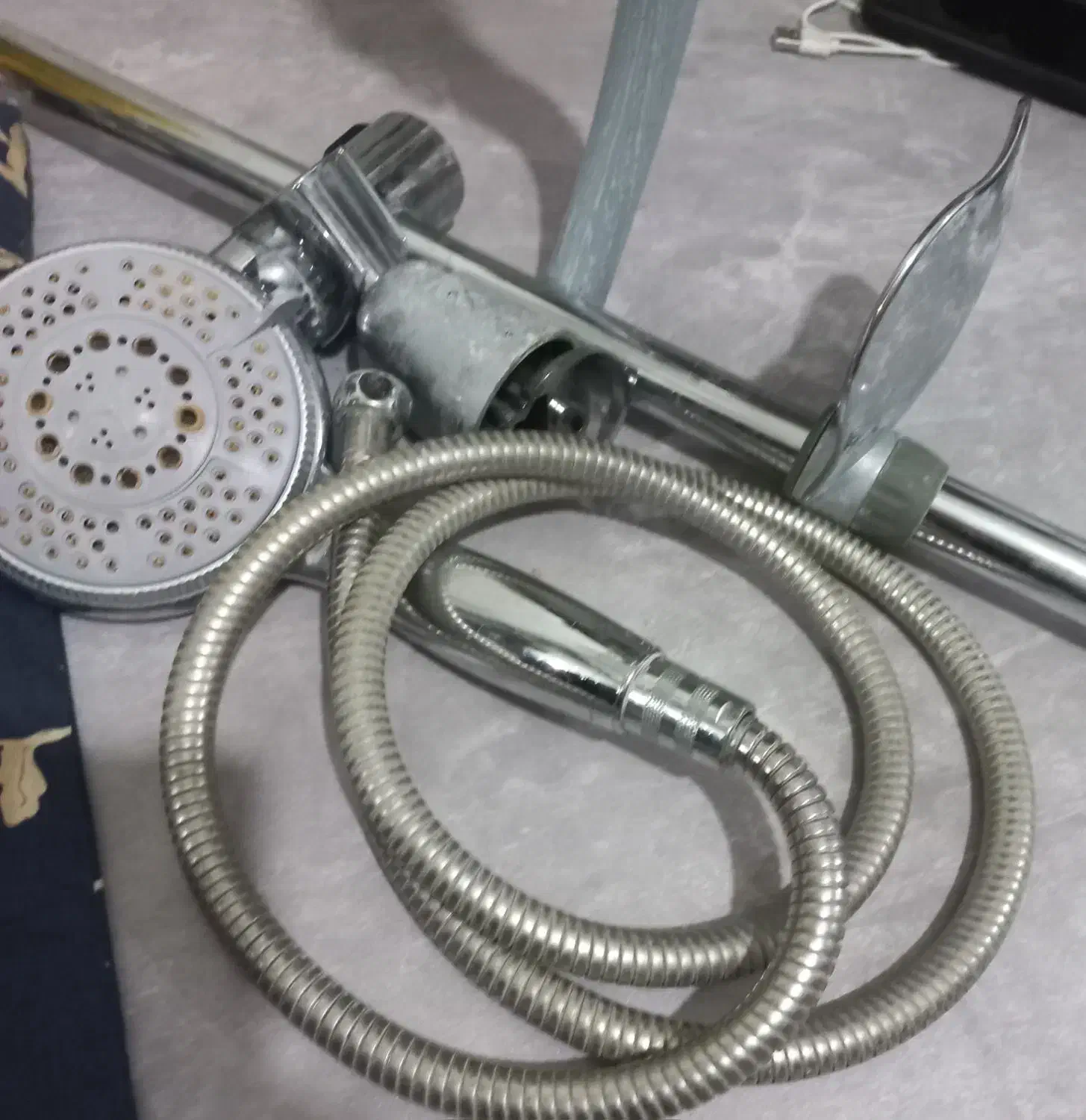 دوش حمام چند اصلی با شیلنگ استیل درجه یک|لوازم حمام|دورود, |دیوار