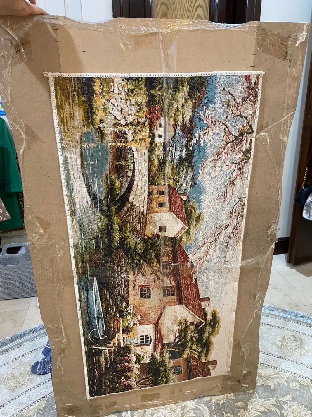 تابلو فرش|تابلو فرش|آستانه اشرفیه, |دیوار