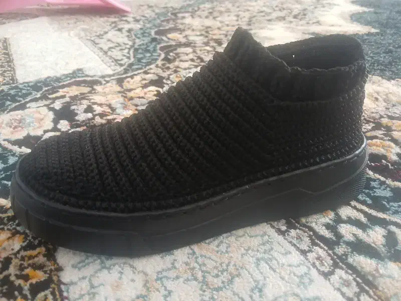 بوت اسپرت بافتنی مشکی|حراج|مشهد, شهرک مهرگان|دیوار