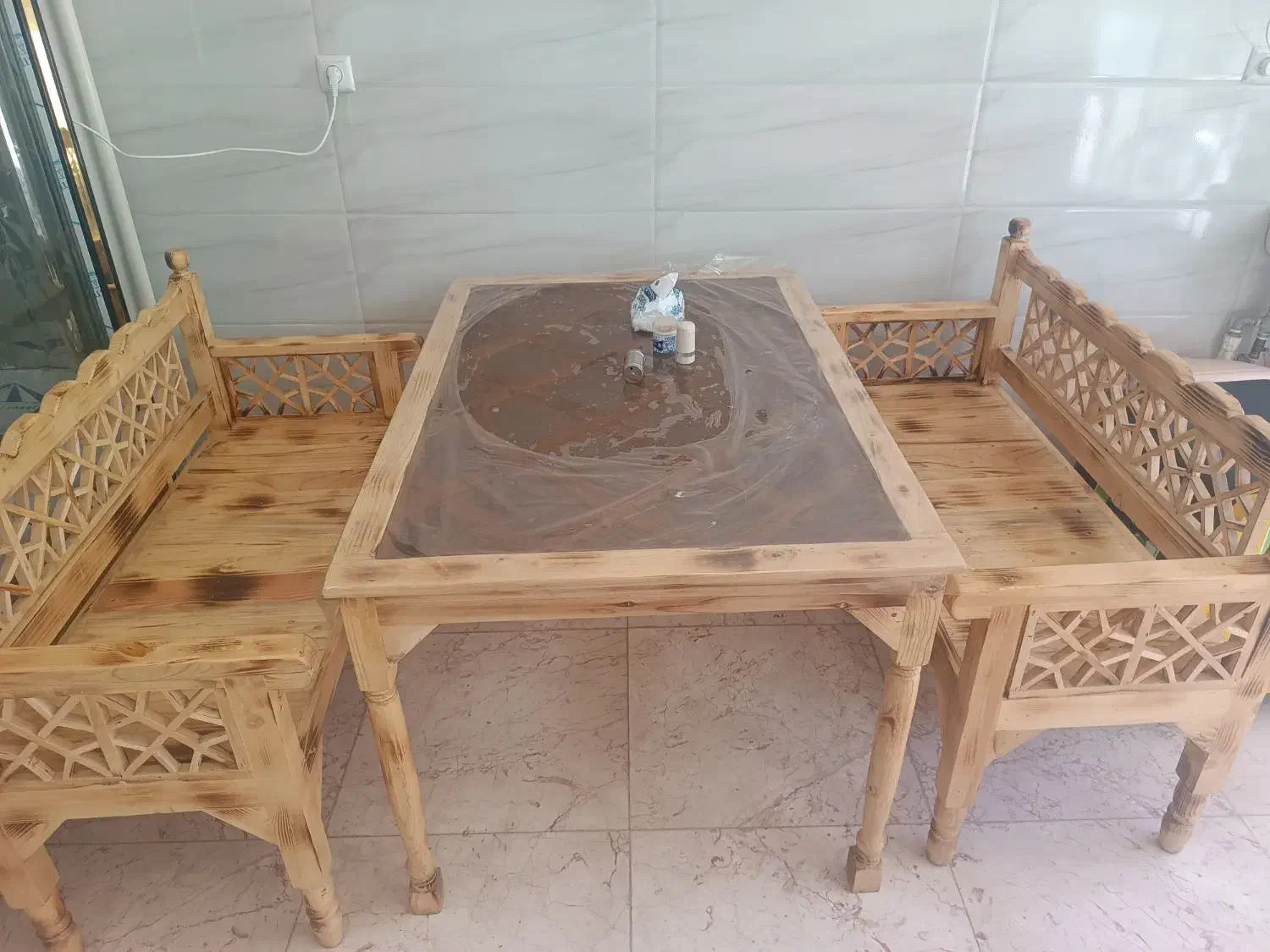 میز و صندلی غذاخوری سنتی|میز و صندلی غذاخوری|کنگاور, |دیوار