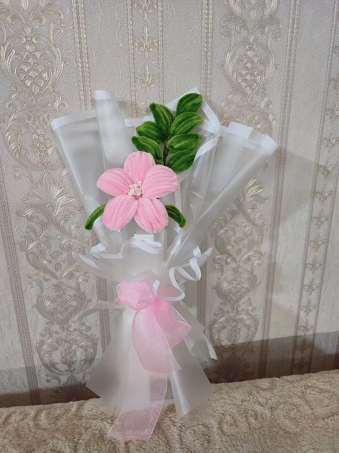 گل های پنبه ای کادویی مناسب روز دختر|صنایع دستی و سایر لوازم تزئینی|محمدیه-قزوین, |دیوار