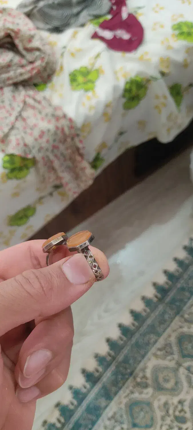 انگشتر نقره عقیق|جواهرات|اردکان, |دیوار