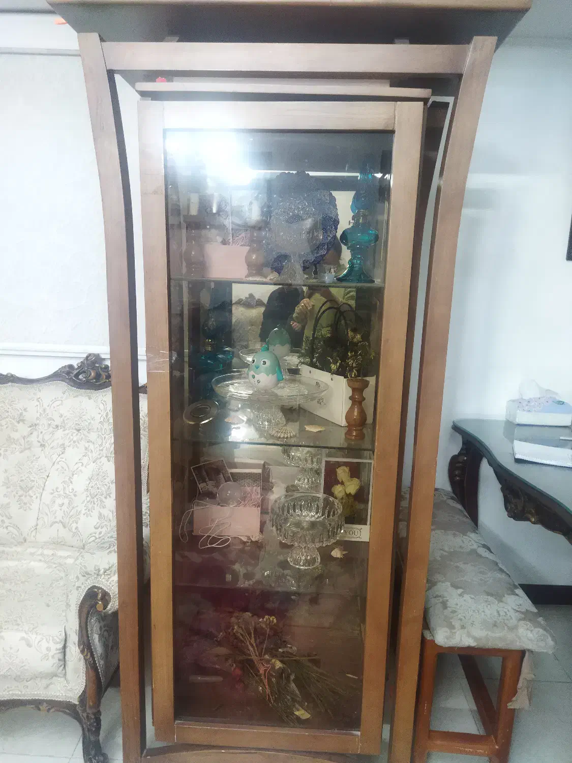 بوفه چوبی|بوفه، ویترین، کنسول|رباط‌کریم, مسکن مهر آبشناسان|دیوار