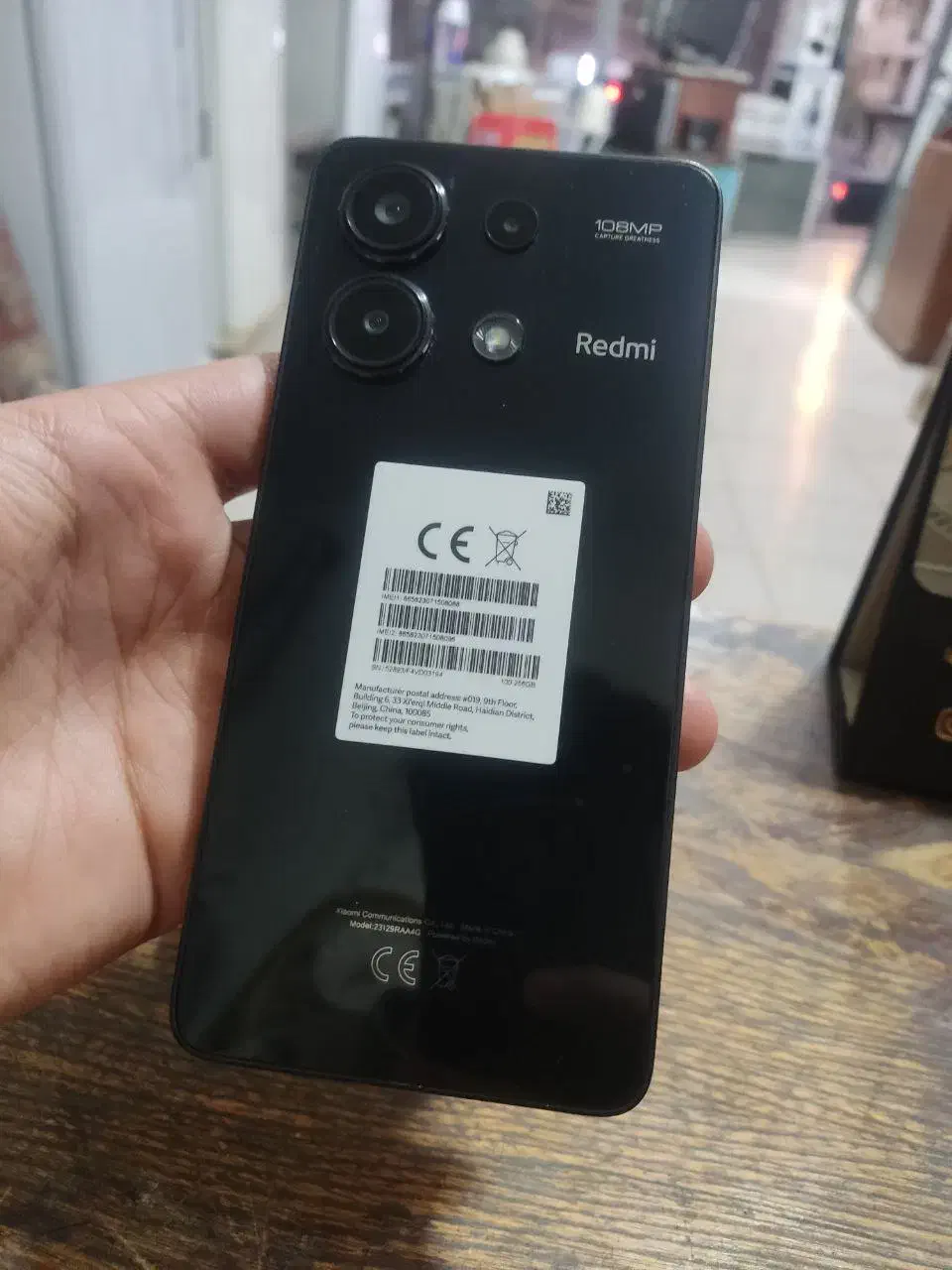 موبایل note 13 درحدنو ۱۵ ماه گارانتی ۲۵۶ مشکی|موبایل|تبریز, |دیوار