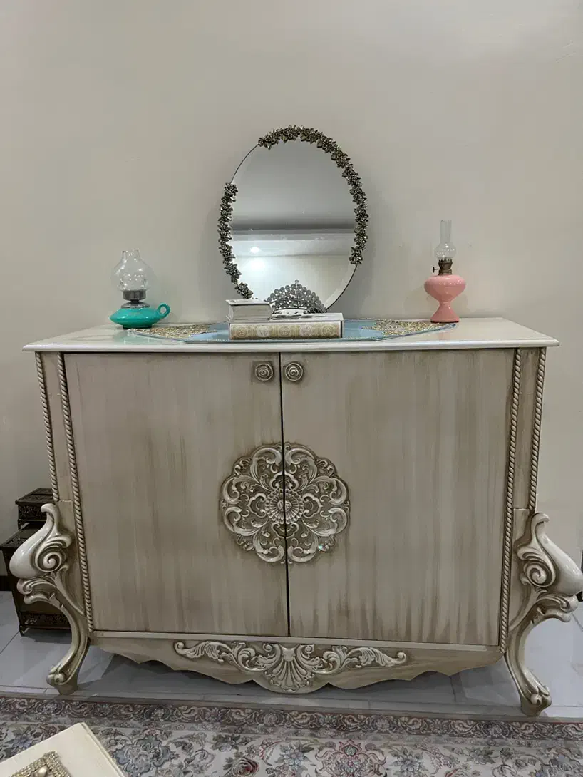 میز کنسول جنس چوب راش|بوفه، ویترین، کنسول|پردیس, فاز ۱۱|دیوار