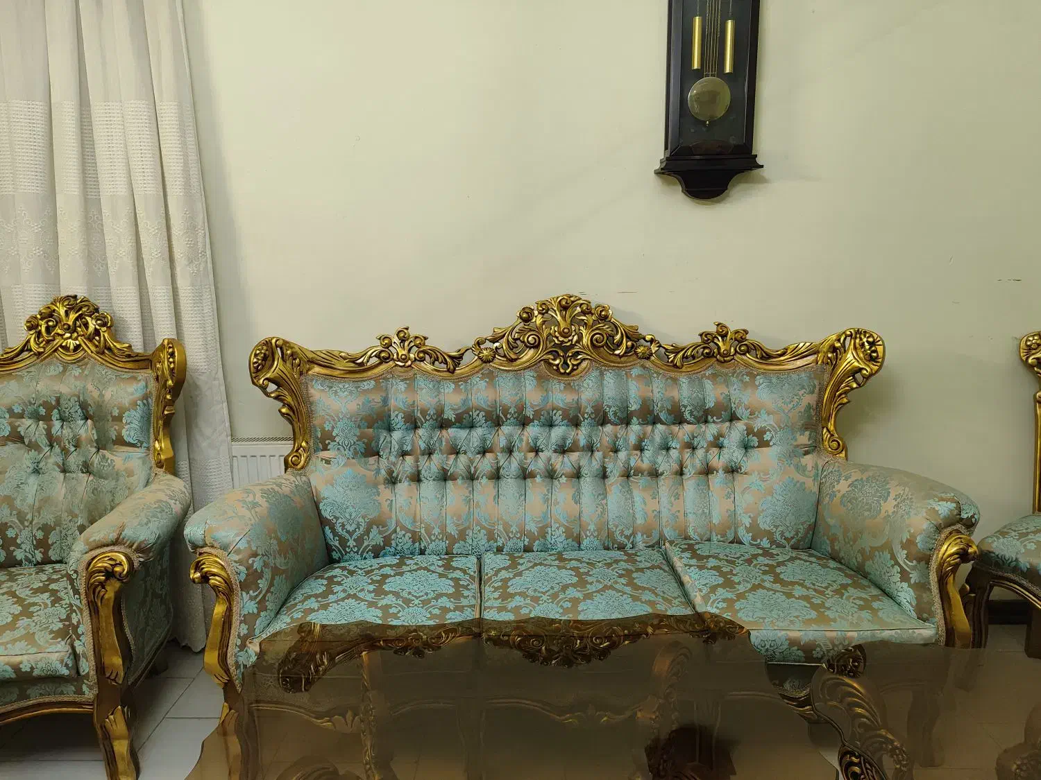 مبل استیل ۹ نفره|مبلمان خانگی و میز عسلی|هشتگرد, شهرک ریحانه|دیوار