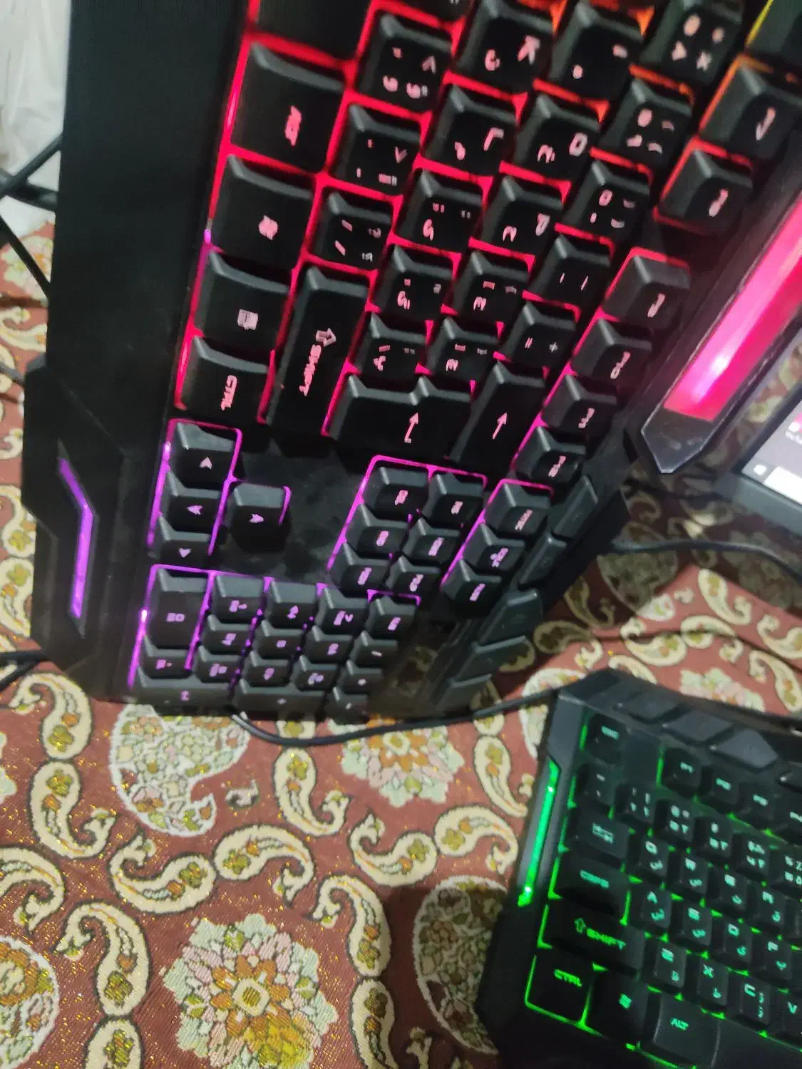 کیبورد موس آکبند rgb گیمینگ نرم و خوش دست|قطعات و لوازم جانبی رایانه|تهران, ایران|دیوار