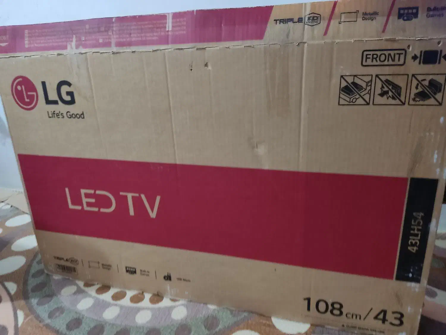 فروش تلویزیون 43اینچLG پنل شکسته|تلویزیون و پروژکتور|بندرعباس, |دیوار