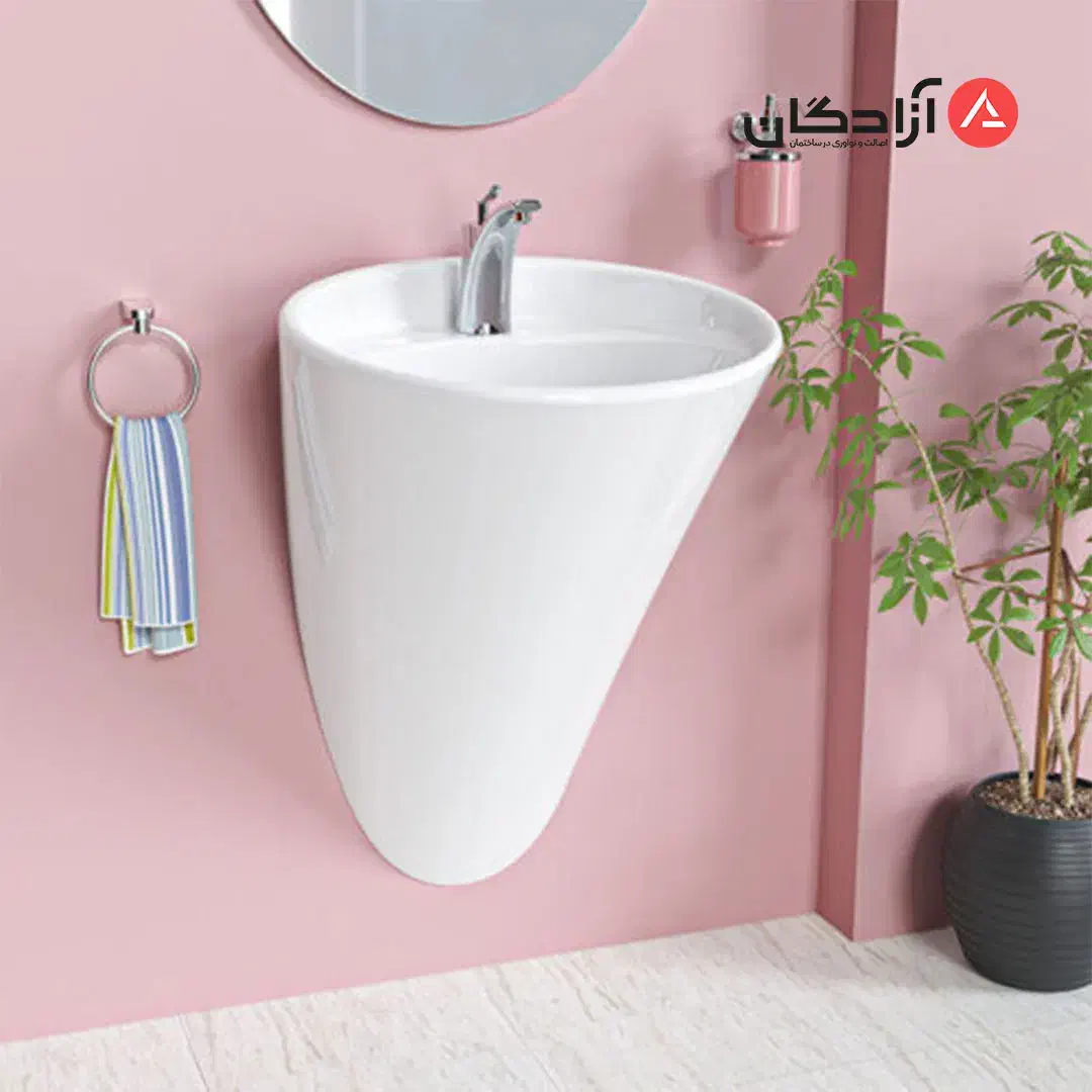 روشویی چینی کرد مدل فلوریا|لوازم سرویس بهداشتی|آران و بیدگل, |دیوار