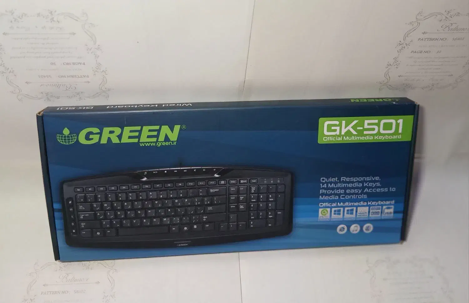 کیبورد گرین مدل ۵۰۱-GK با حروف فارسی|قطعات و لوازم جانبی رایانه|تهران, اباذر|دیوار