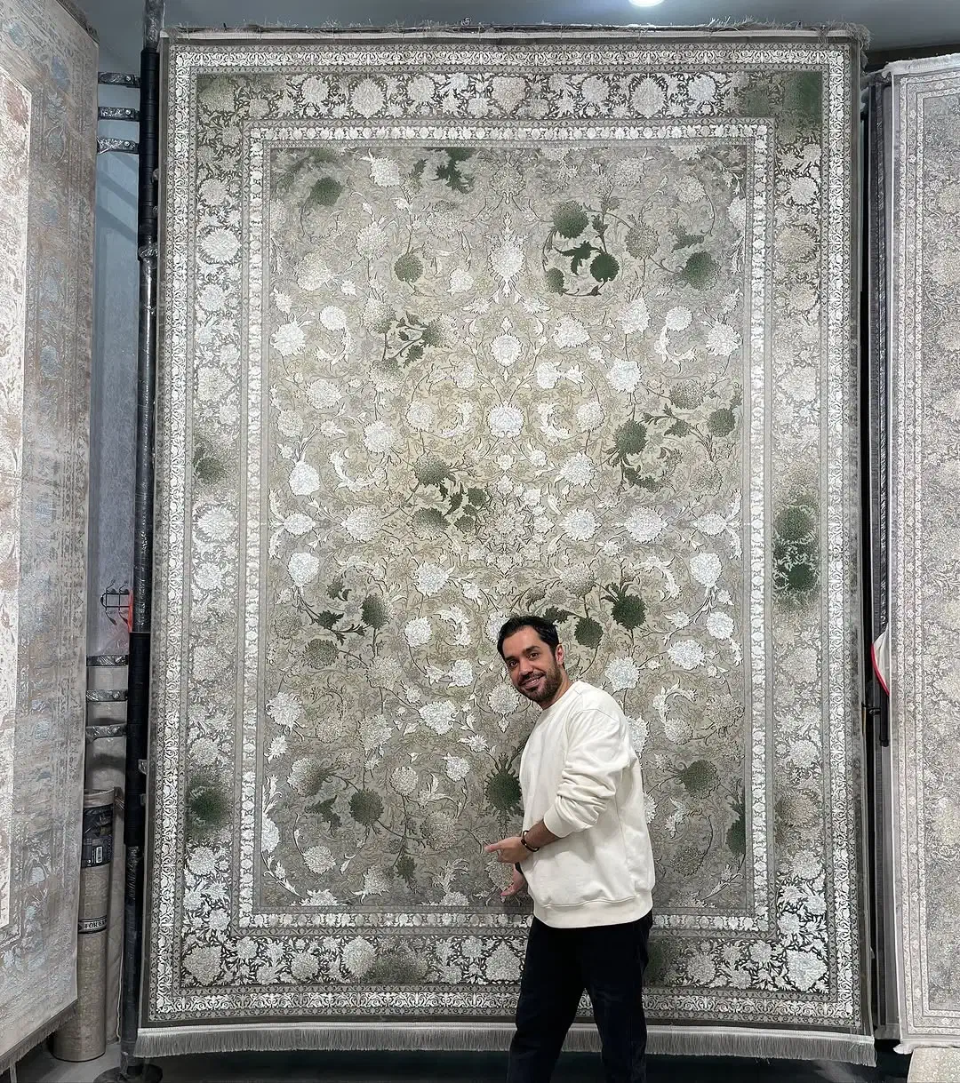 فرش زرنگار پتینه جدید۱۲۰۰شانه جدید طرح سال|فرش|بوشهر, |دیوار