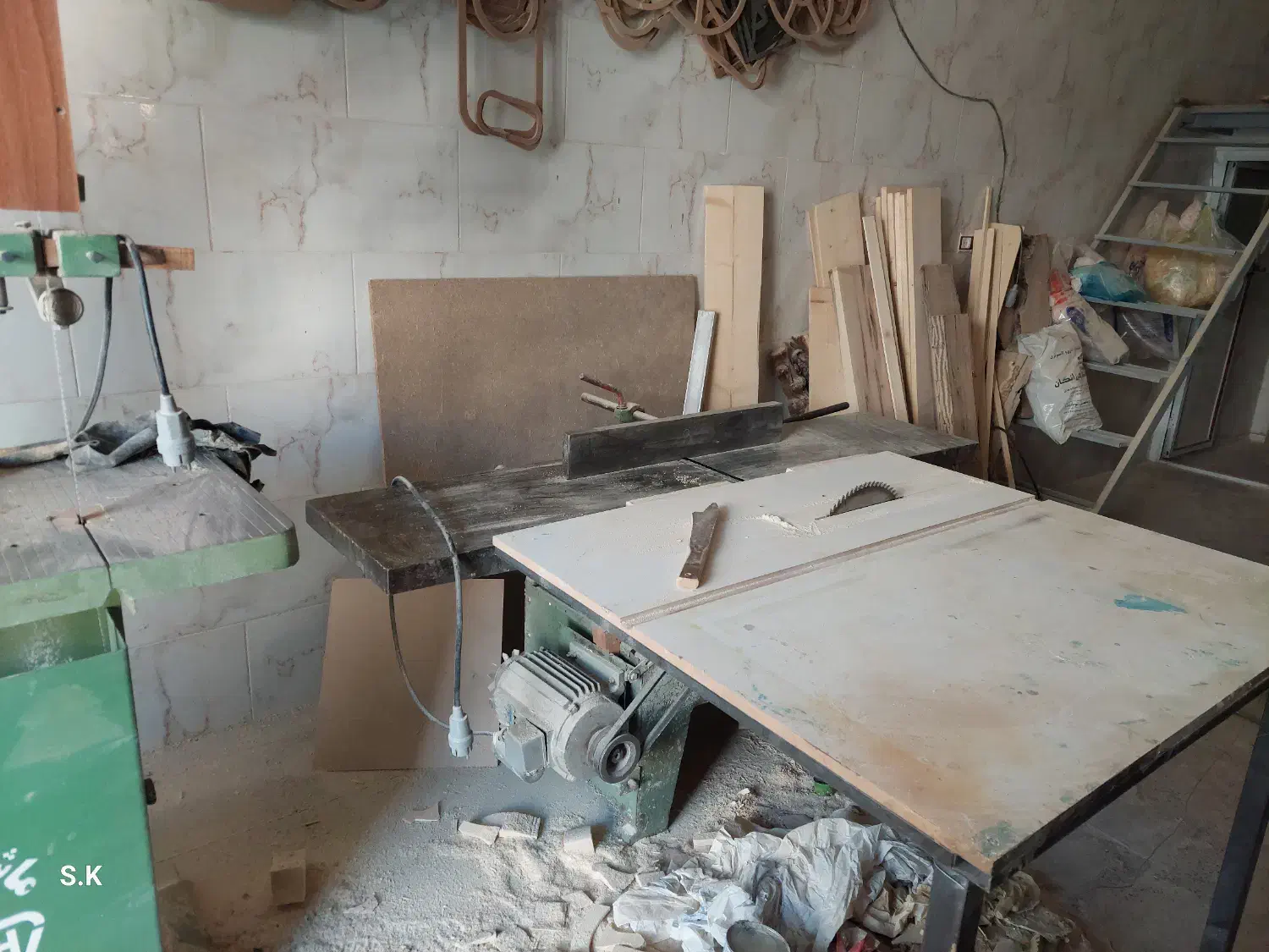 اره فلکه60 و رنده سه کاره صفحه40|ابزارآلات|خنداب, |دیوار