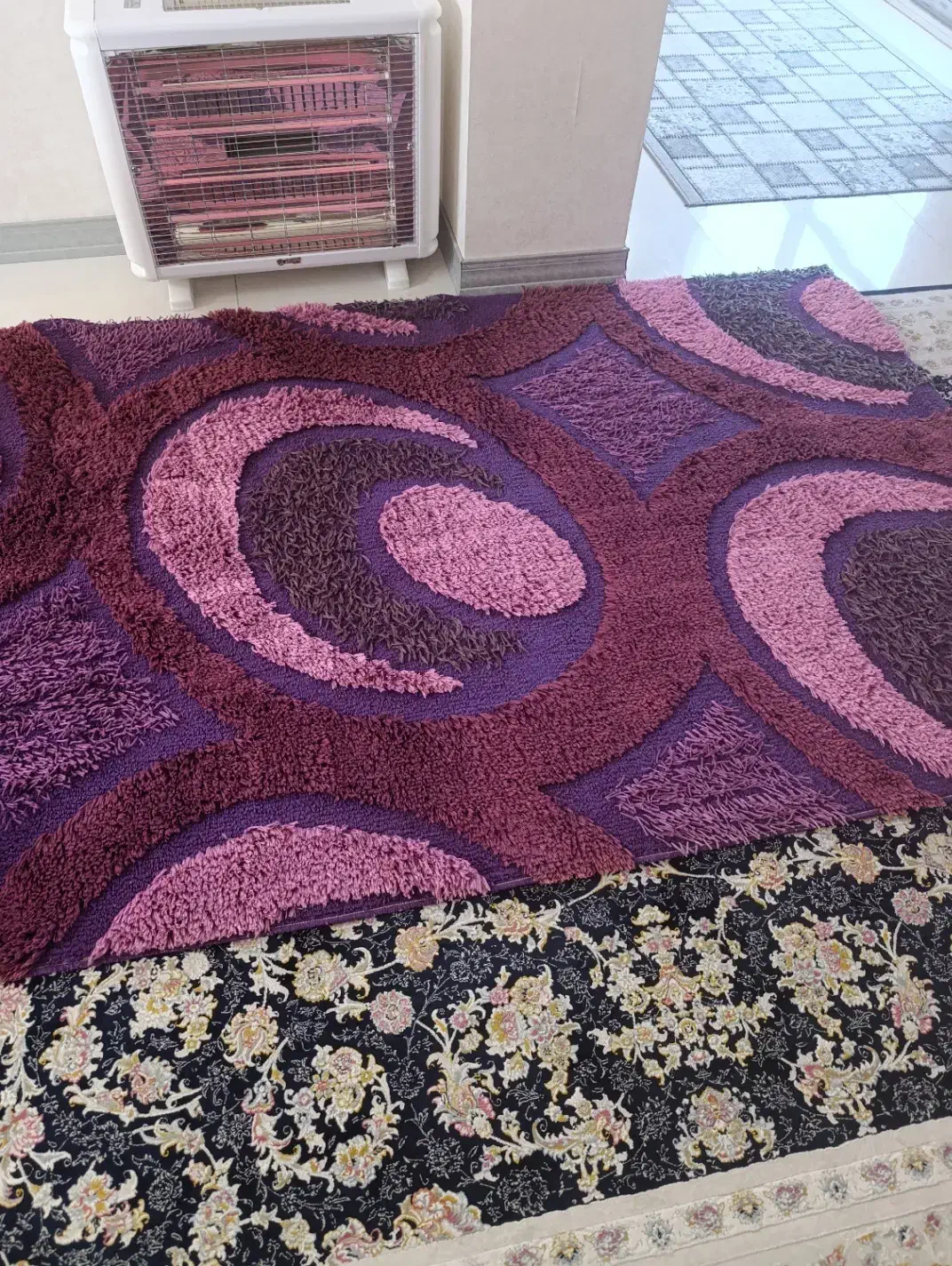 گلیم یک ونیم در دو نیم|گلیم، جاجیم، گبه|برخوار, |دیوار