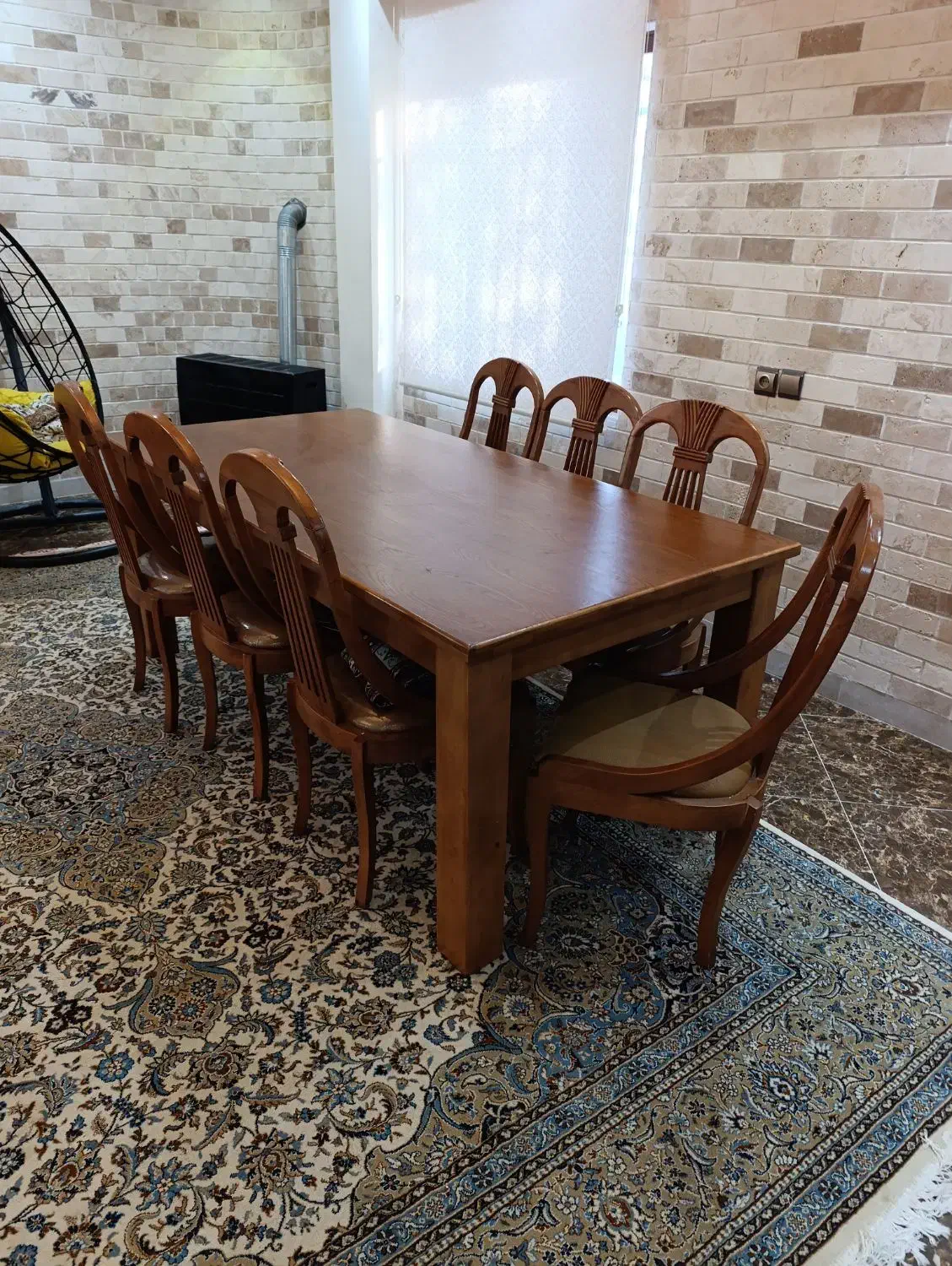 میز نهارخوری هشت نفره|میز و صندلی غذاخوری|سلمانشهر, |دیوار